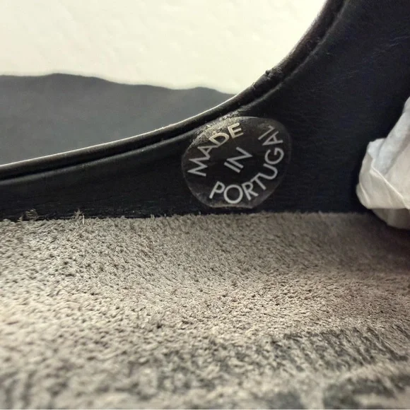 Mephisto Satty Clog Black Slip On Full Grain Leather Wedge Mules Size 41 - Picture 11 of 15